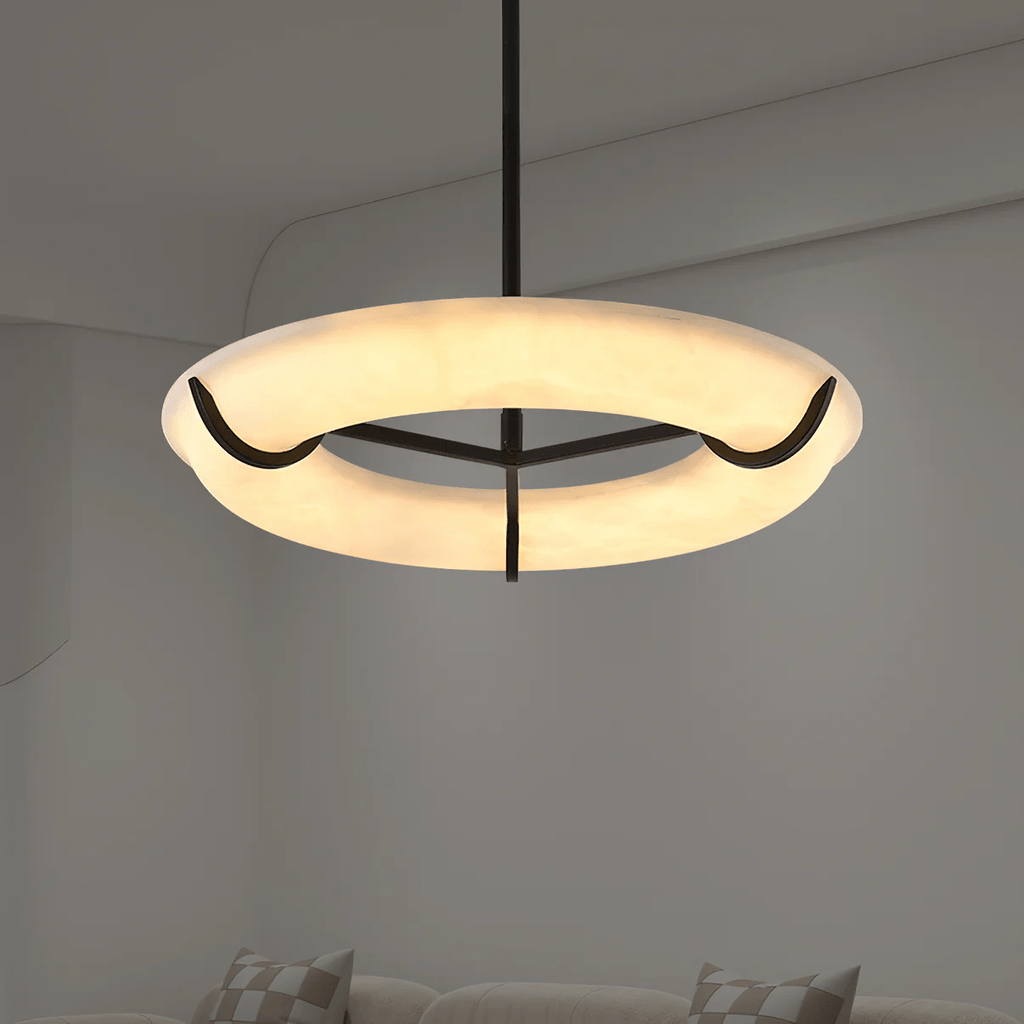 Carve Alabaster Pendant Light