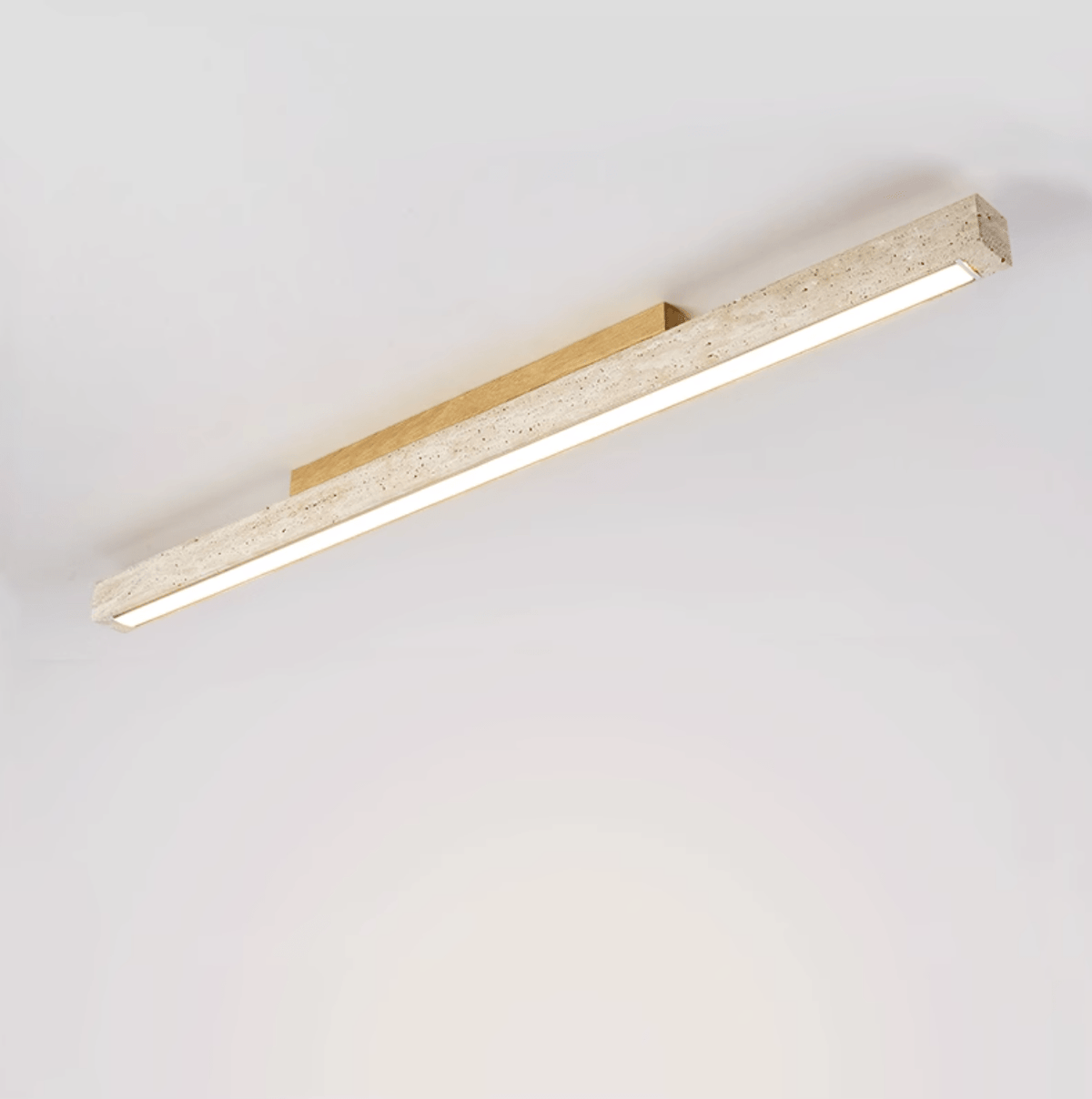 Travertine Column Ceiling Light