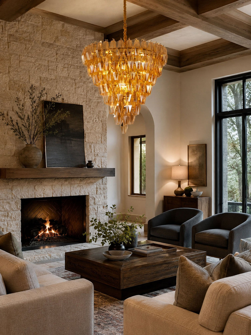 Amber Empire Chandelier