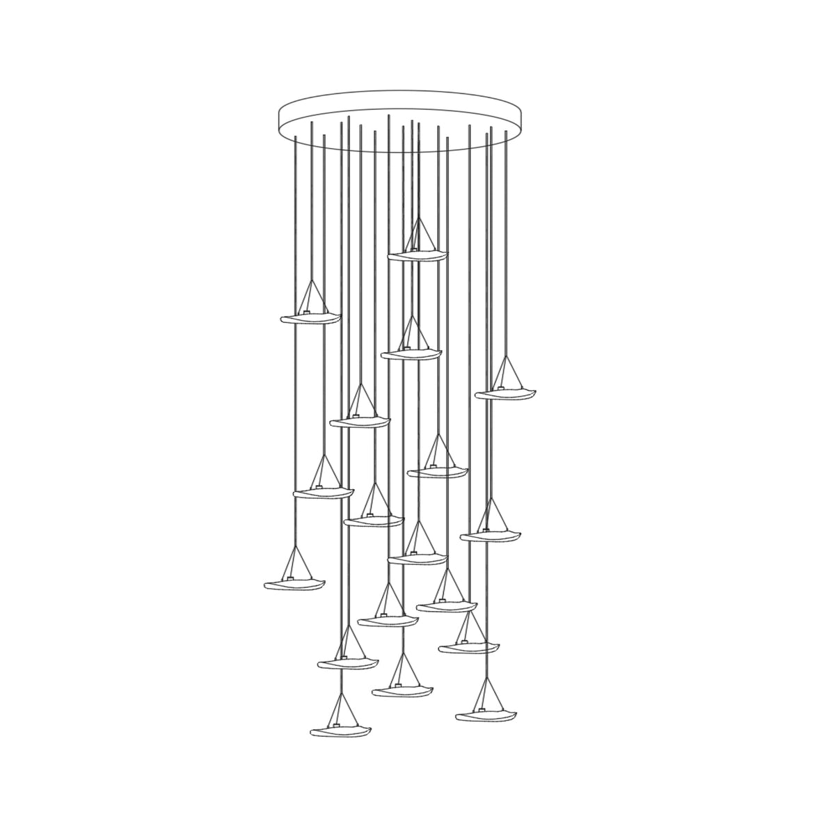 Manta Drift Chandelier