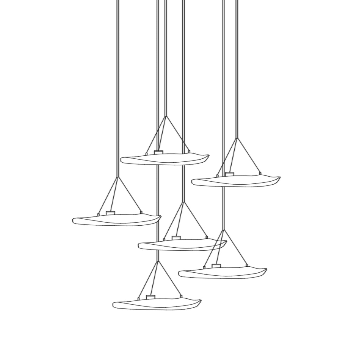 Manta Drift Chandelier