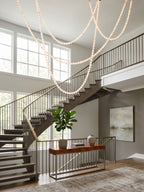 Alabaster Pearl Necklace Chandelier