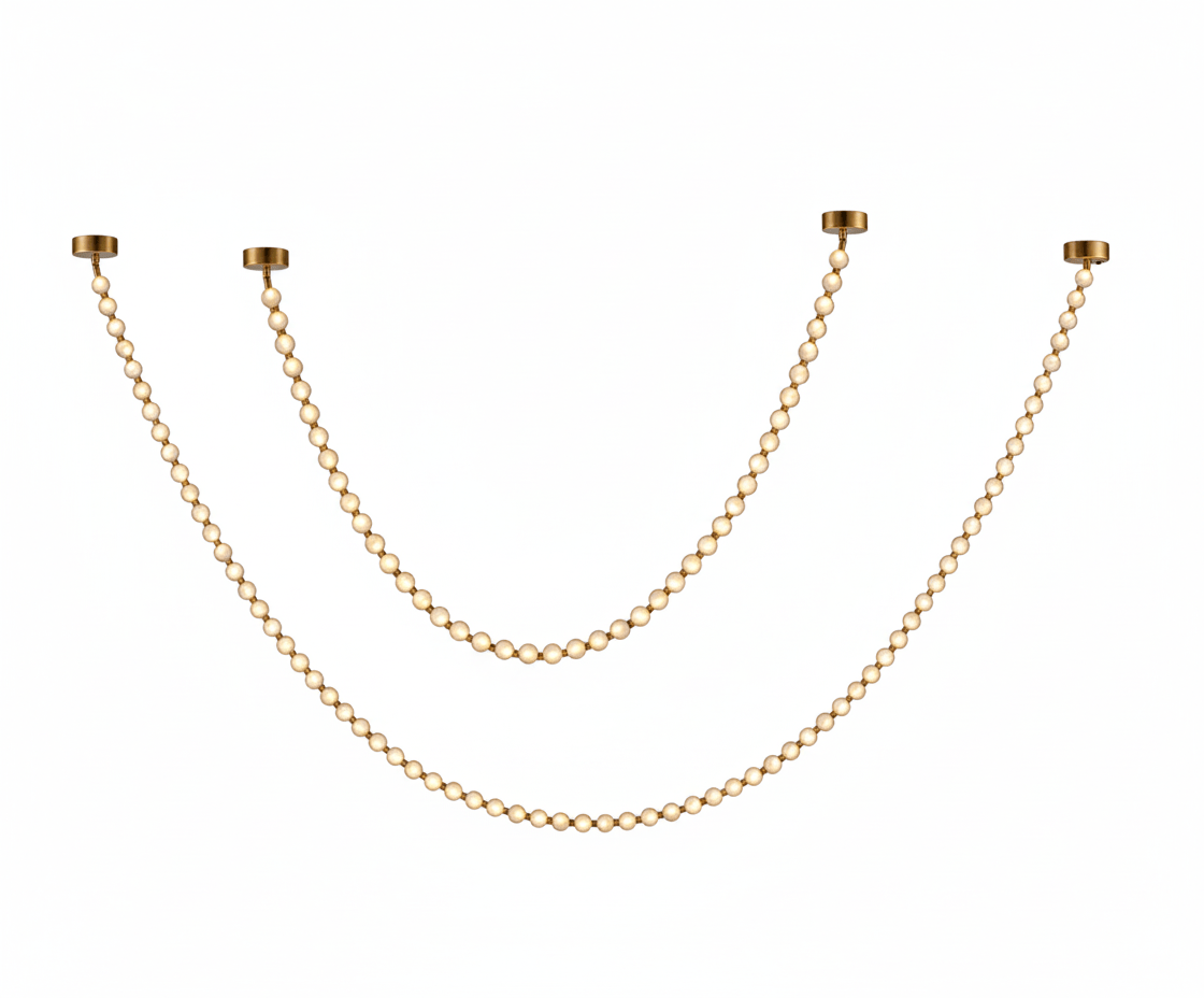 Alabaster Pearl Necklace Chandelier