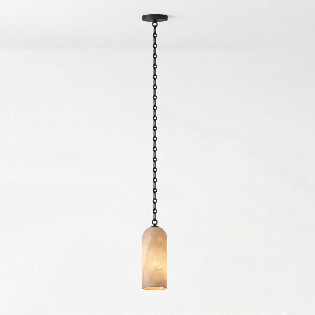 Cascading Chain Capsule Chandelier