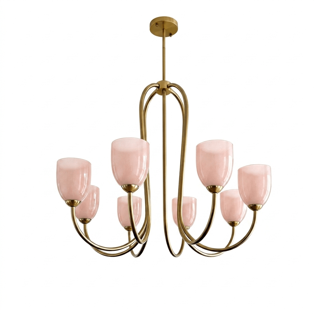 Tulip Gold Chandelier