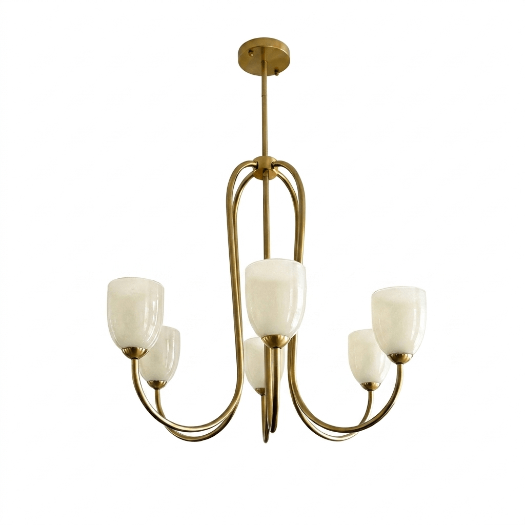 Tulip Gold Chandelier