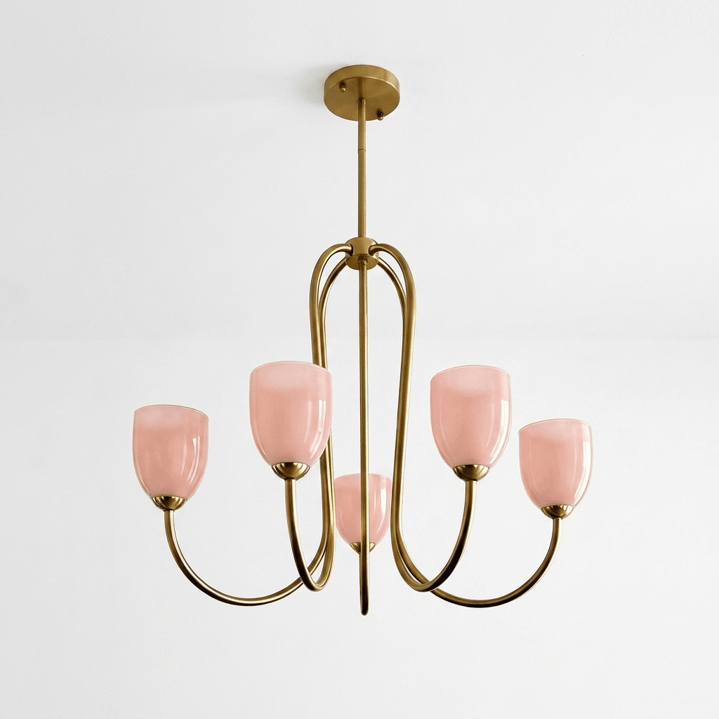 Tulip Gold Chandelier