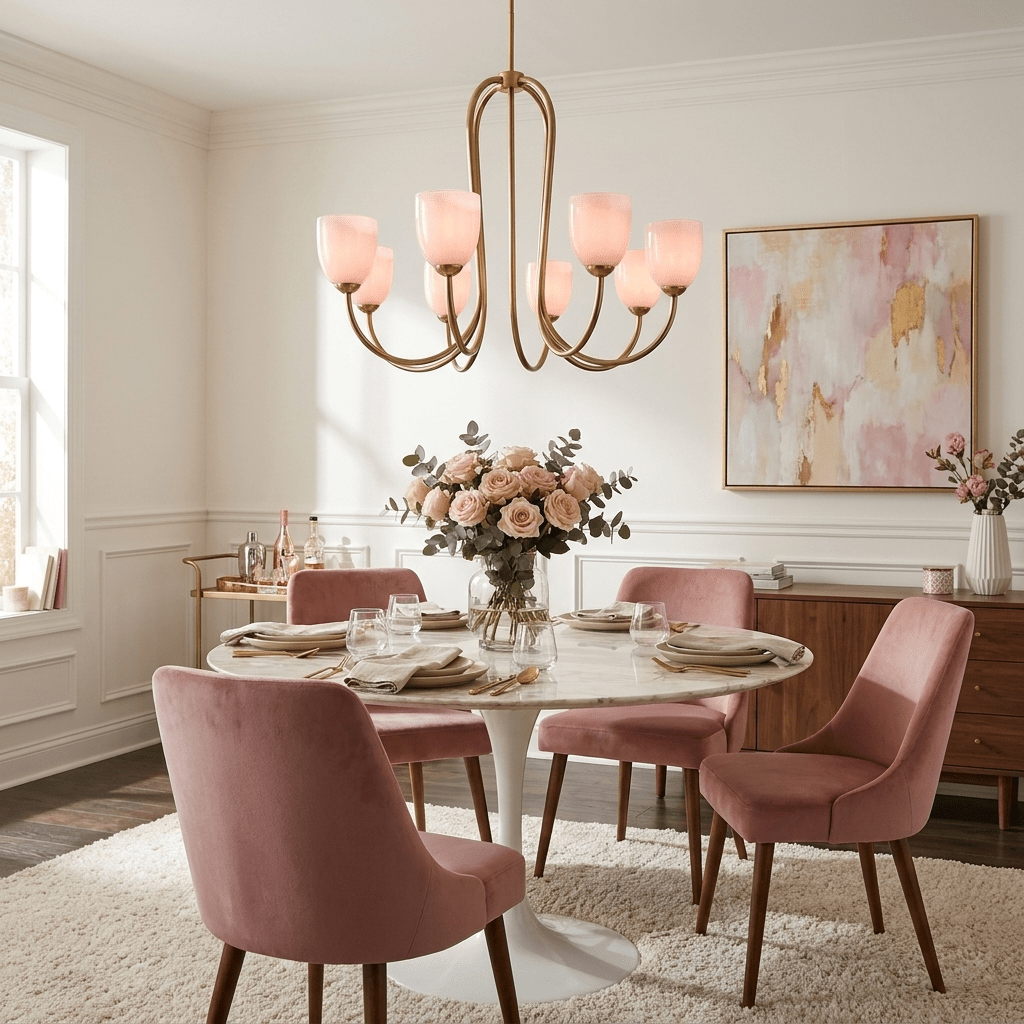 Tulip Gold Chandelier