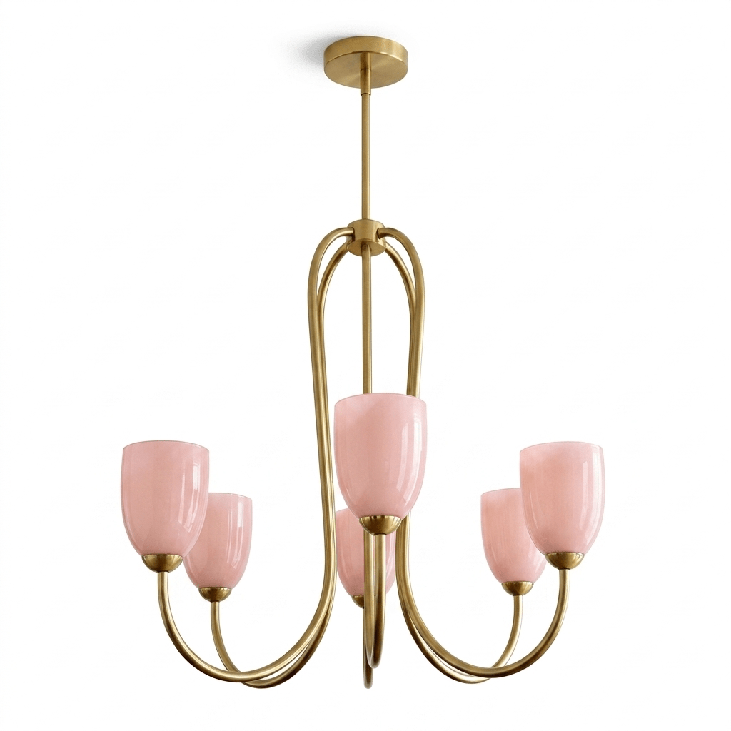 Tulip Gold Chandelier