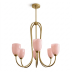 Tulip Gold Chandelier