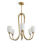 Tulip Gold Chandelier