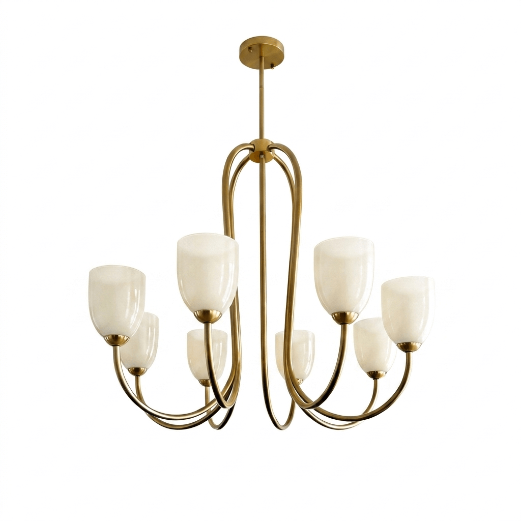 Tulip Gold Chandelier
