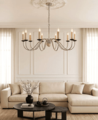 Edris Travertine Candle Chandelier