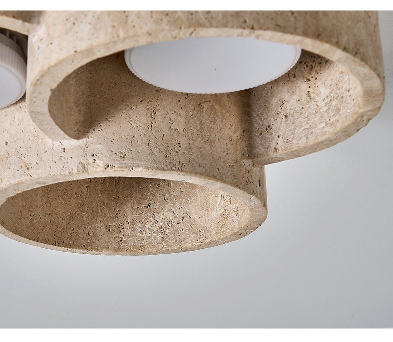 Trevi Travertine Cluster Ceiling Light