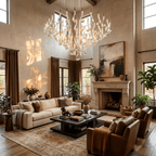 Celestia LED Glass Rain Chandelier