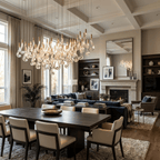 Celestia LED Glass Rain Chandelier