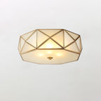 Geometric Shaped Flush Ceiling Light