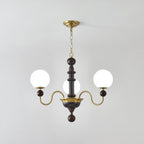 Vintage Curved Sphere Chandelier