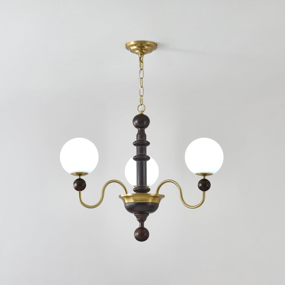 Vintage Curved Sphere Chandelier