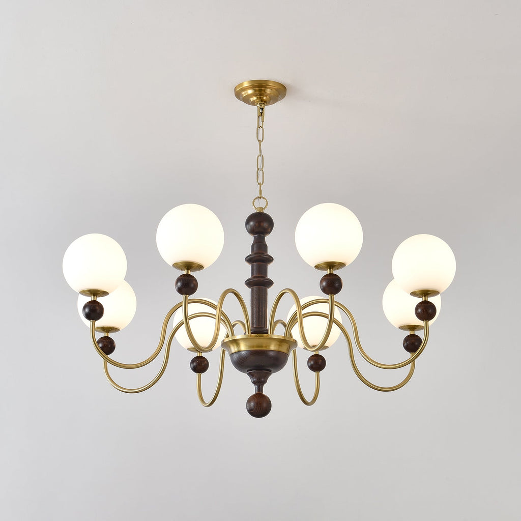 Vintage Curved Sphere Chandelier