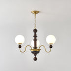Vintage Curved Sphere Chandelier
