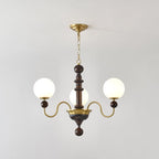 Vintage Curved Sphere Chandelier