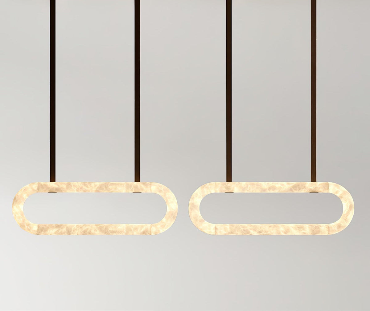 Circle Alabaster Chandelier
