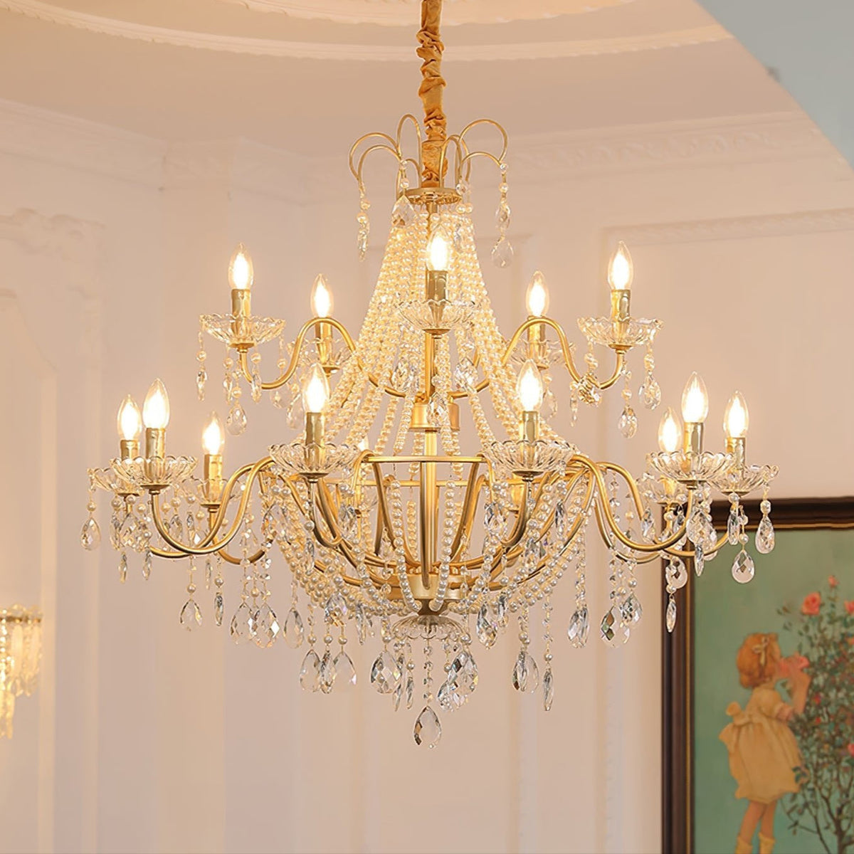 Arcadia Gold Chandelier