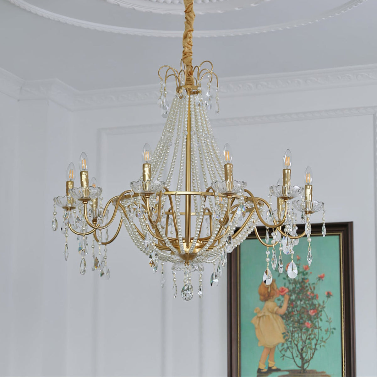 Arcadia Gold Chandelier