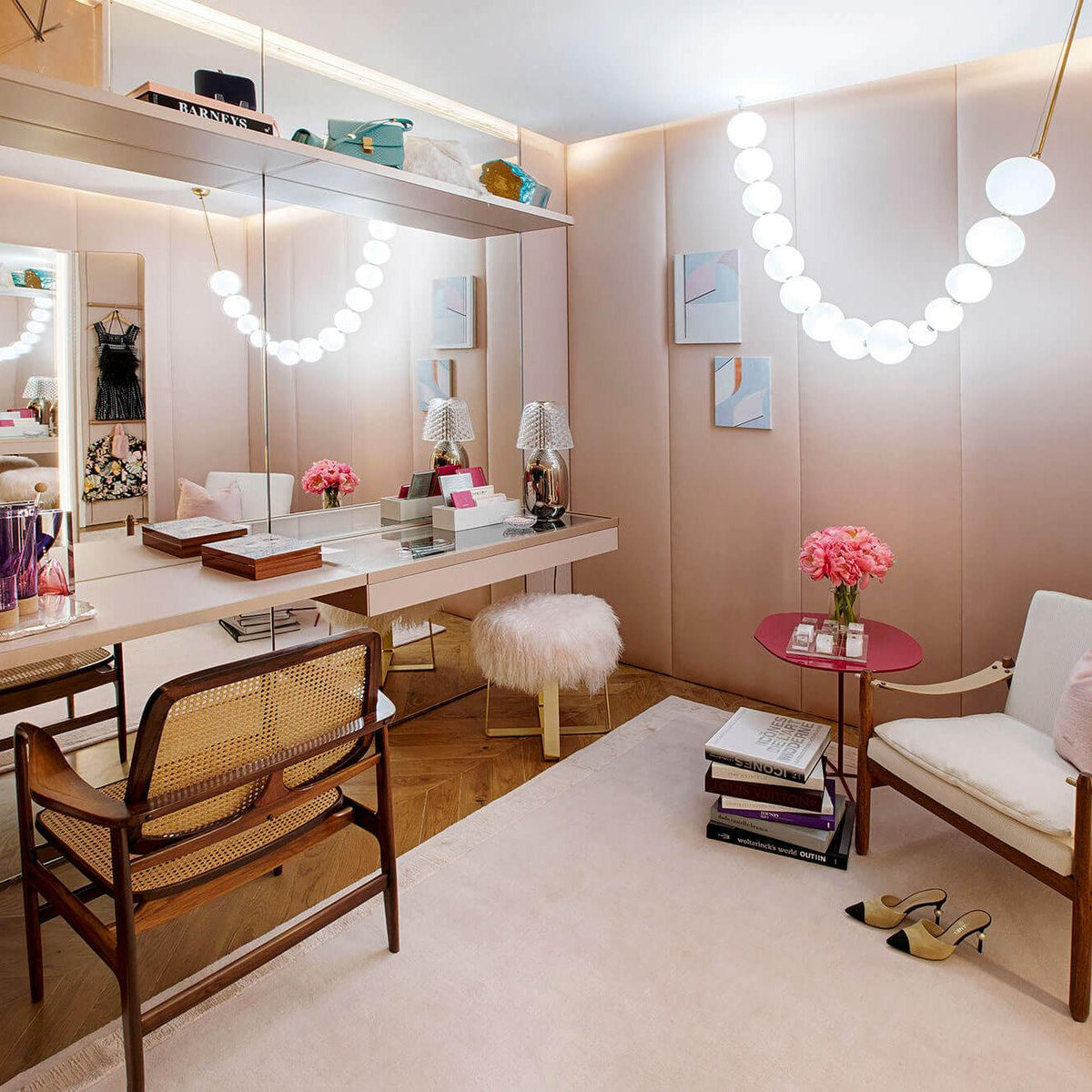 Pearl Necklace Balls Chandelier