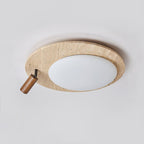 Travertine Oval Knob Ceiling Lamp