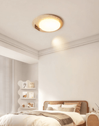 Travertine Oval Knob Ceiling Lamp