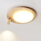Travertine Oval Knob Ceiling Lamp