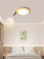 Travertine Oval Knob Ceiling Lamp