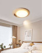 Travertine Oval Knob Ceiling Lamp