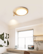 Travertine Oval Knob Ceiling Lamp