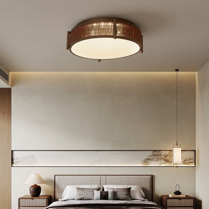 Bamboo Weave Ceiling Lamp