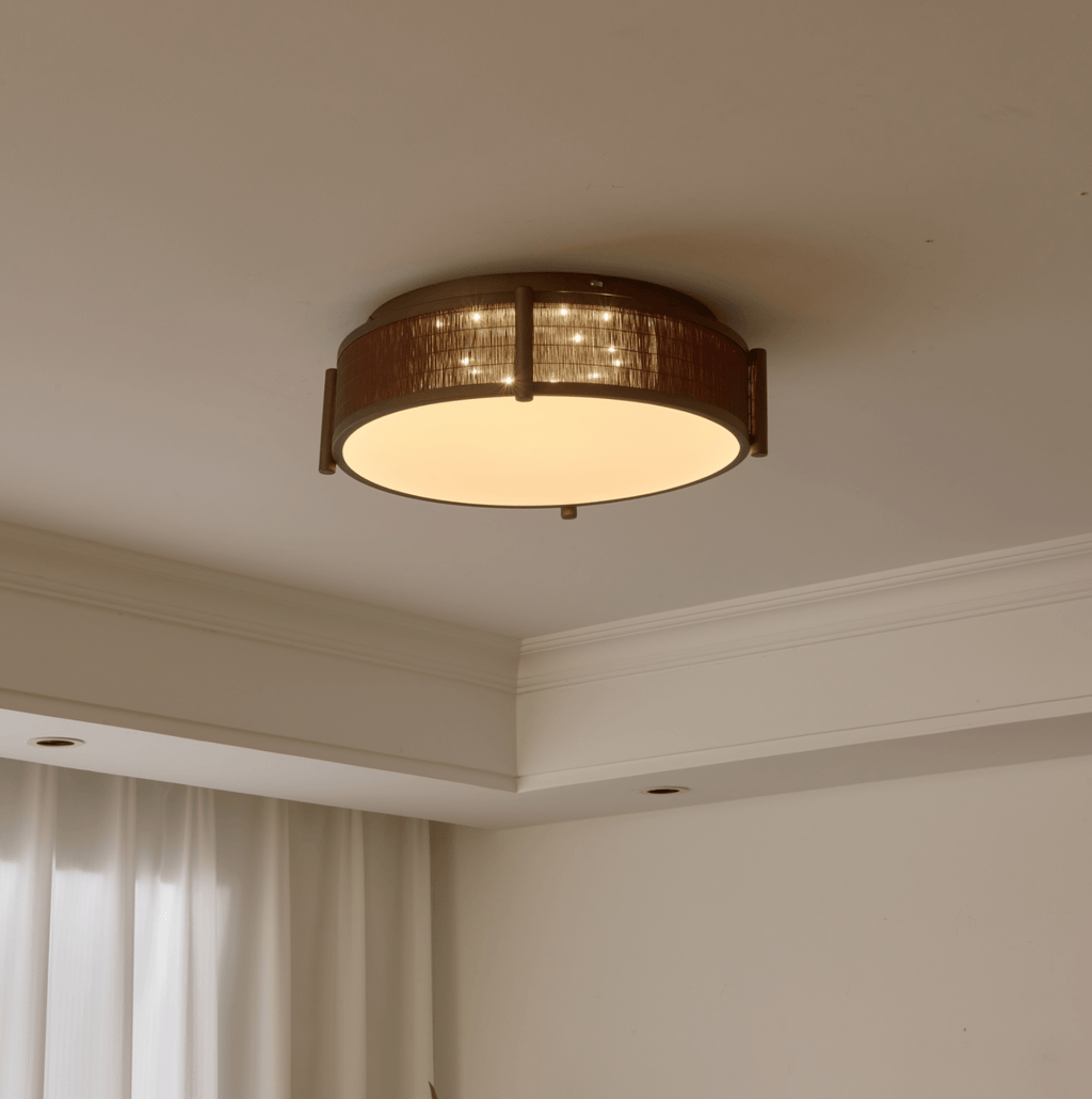 Bamboo Weave Ceiling Lamp