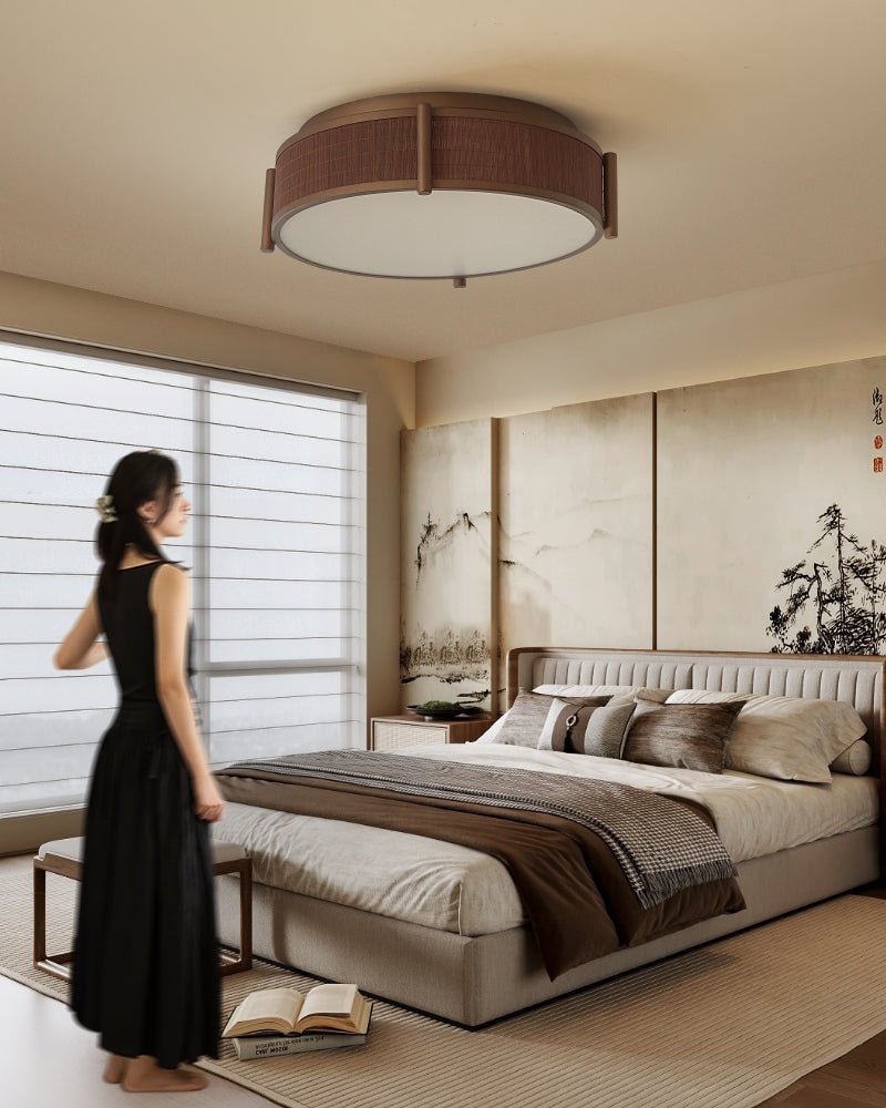 Bamboo Weave Ceiling Lamp