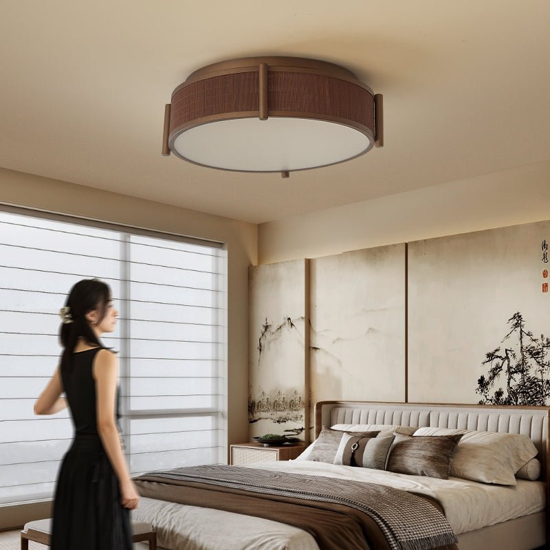 Bamboo Weave Ceiling Lamp