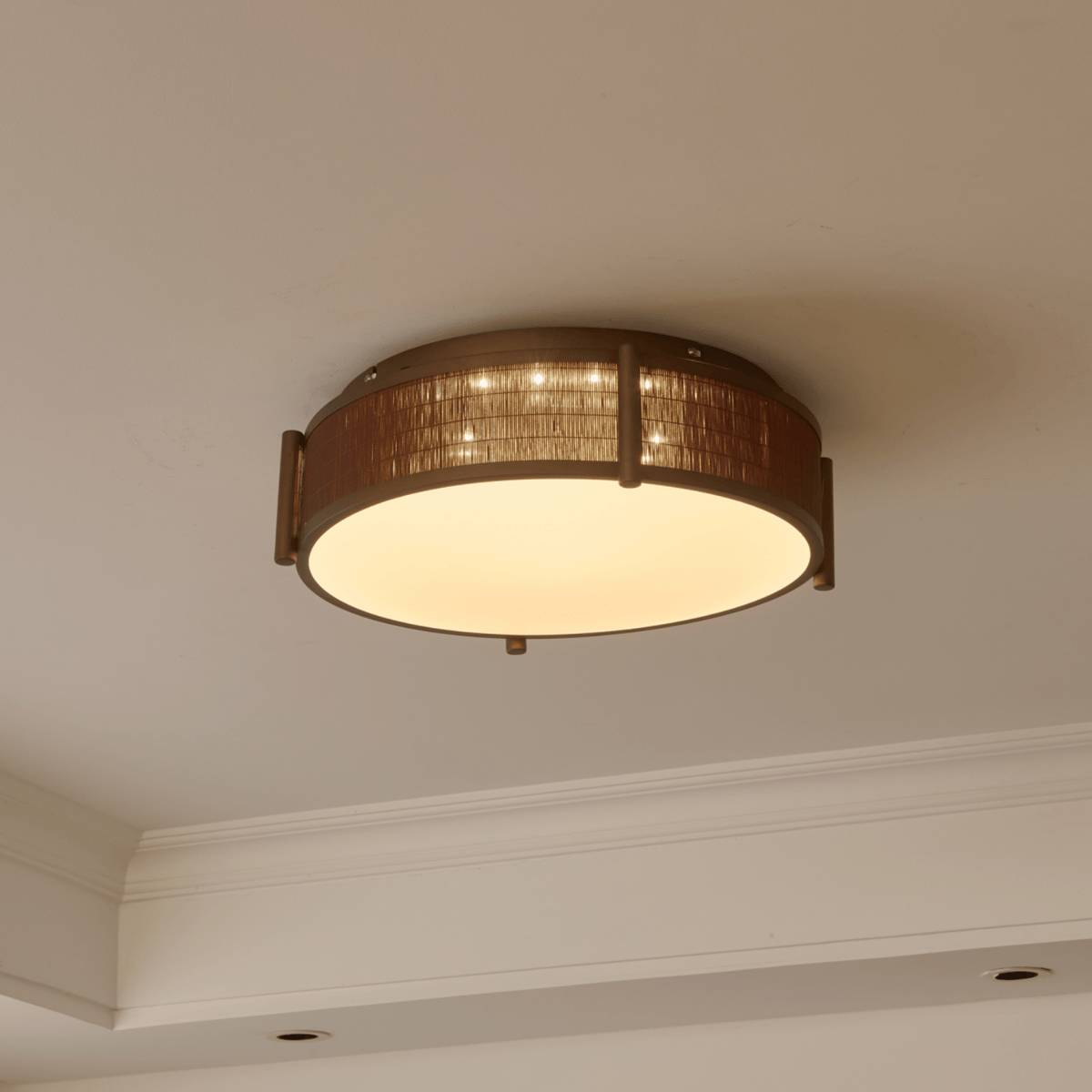 Bamboo Weave Ceiling Lamp