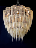 Cascade Aluminum Chain Chandelier