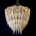 Cascade Aluminum Chain Chandelier