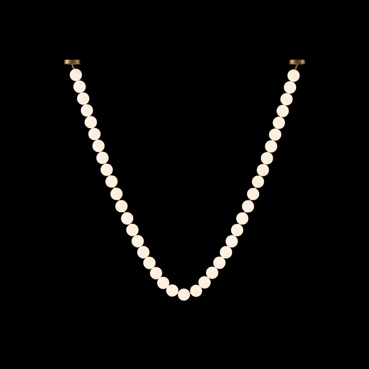 Pearl Glass Necklace Balls Chandelier