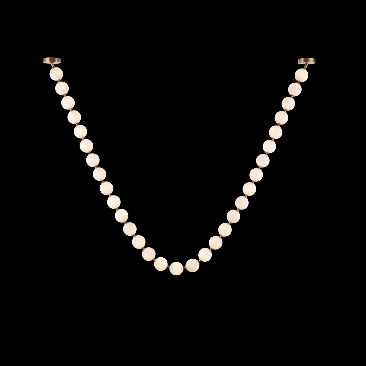 Pearl Glass Necklace Balls Chandelier