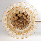 Golden Amber Glass Chandelier