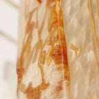 Golden Amber Glass Chandelier