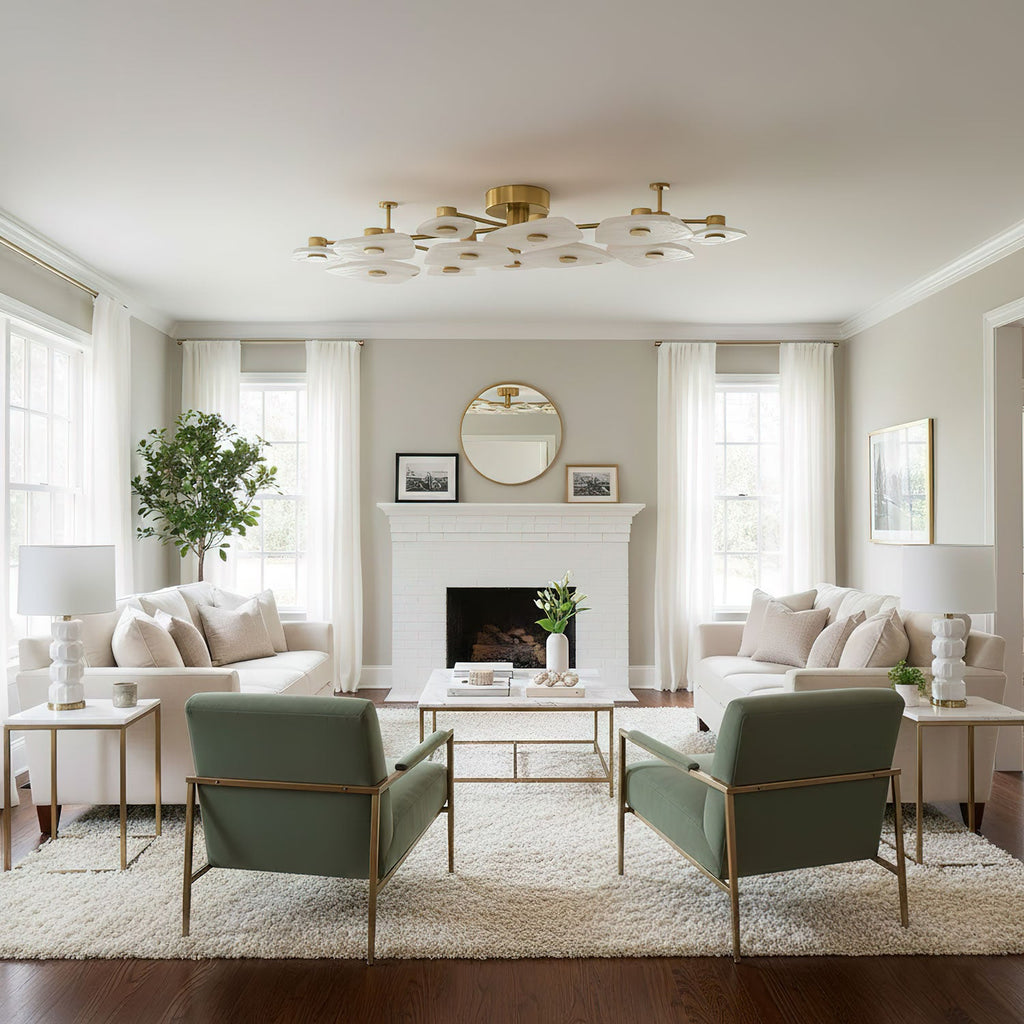 Holmdel Alabaster Ceiling Lamp