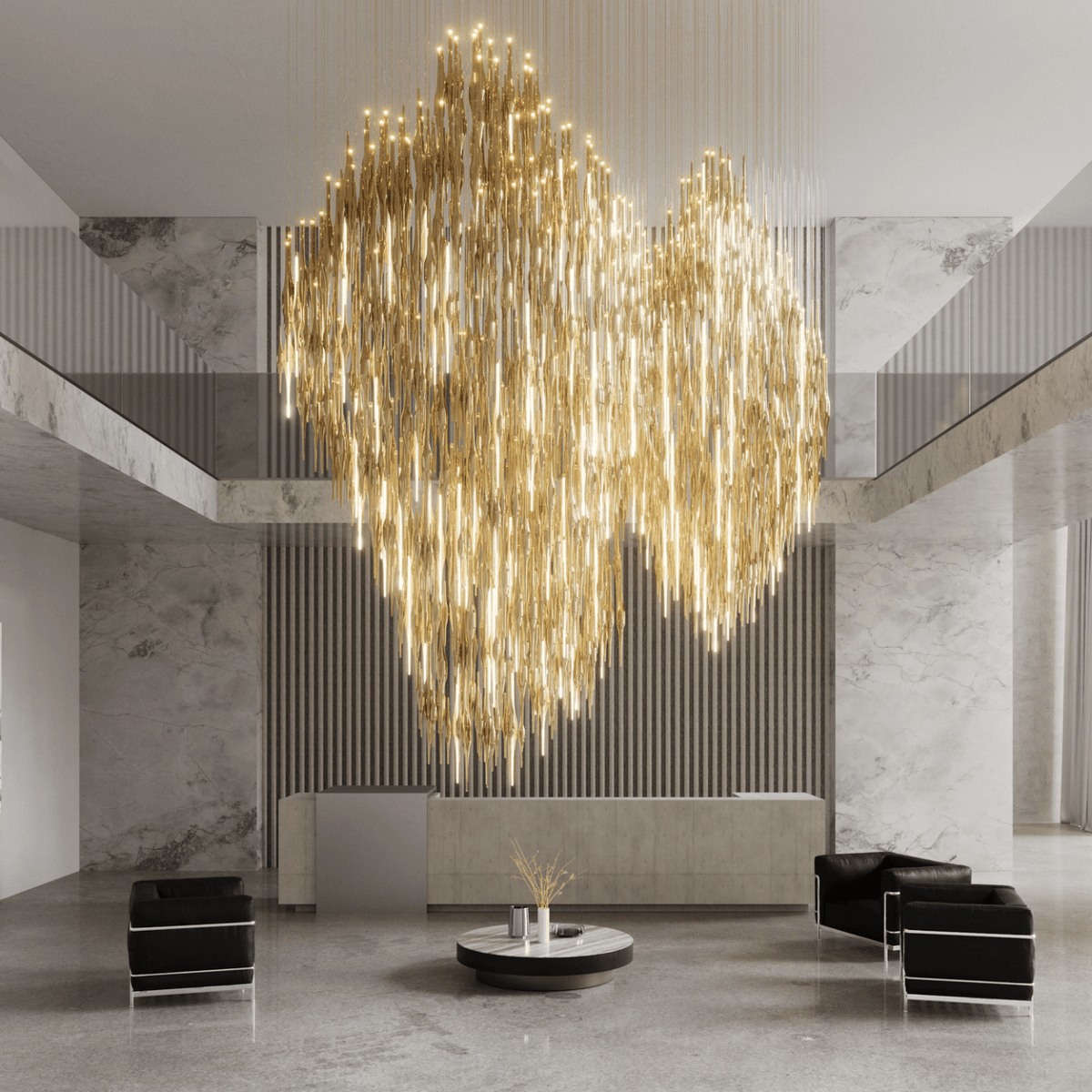 Vitara Glass Drop Chandelier