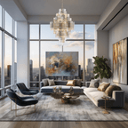 Eloria Glass Diamond Chandelier
